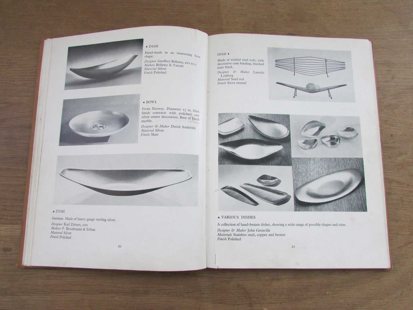 Contemporary Design in Metalwork, by Brian Larkman, & S.H Glenister (Hardback, 1963)