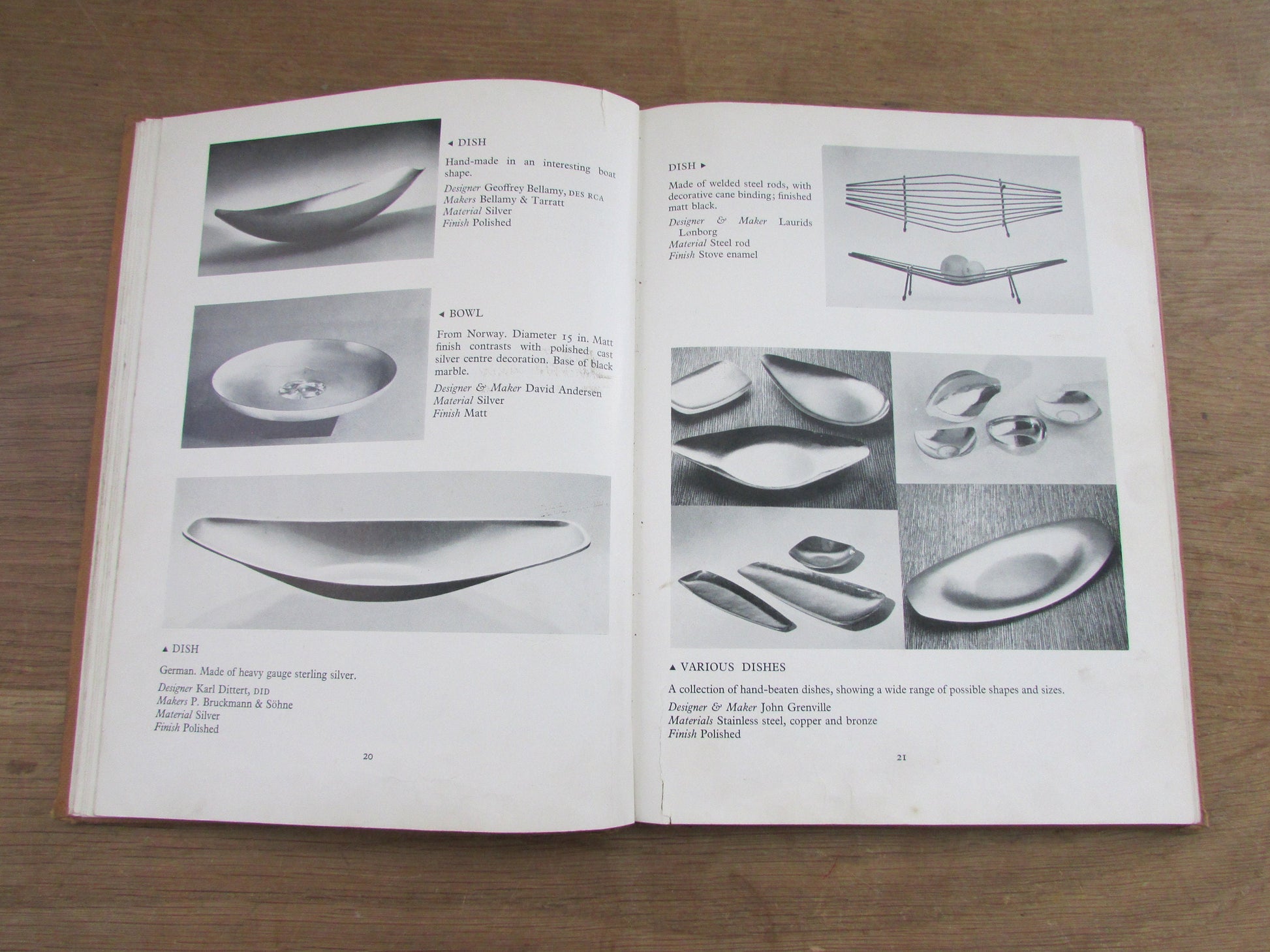 Contemporary Design in Metalwork, by Brian Larkman, & S.H Glenister (Hardback, 1963)