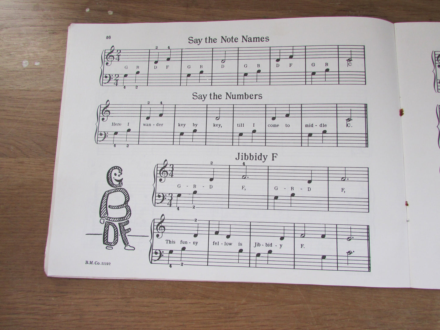 Jibbidy - F and A-C-E: a child's first piano book, by Lela Hoover Ward (Softback, 1949)