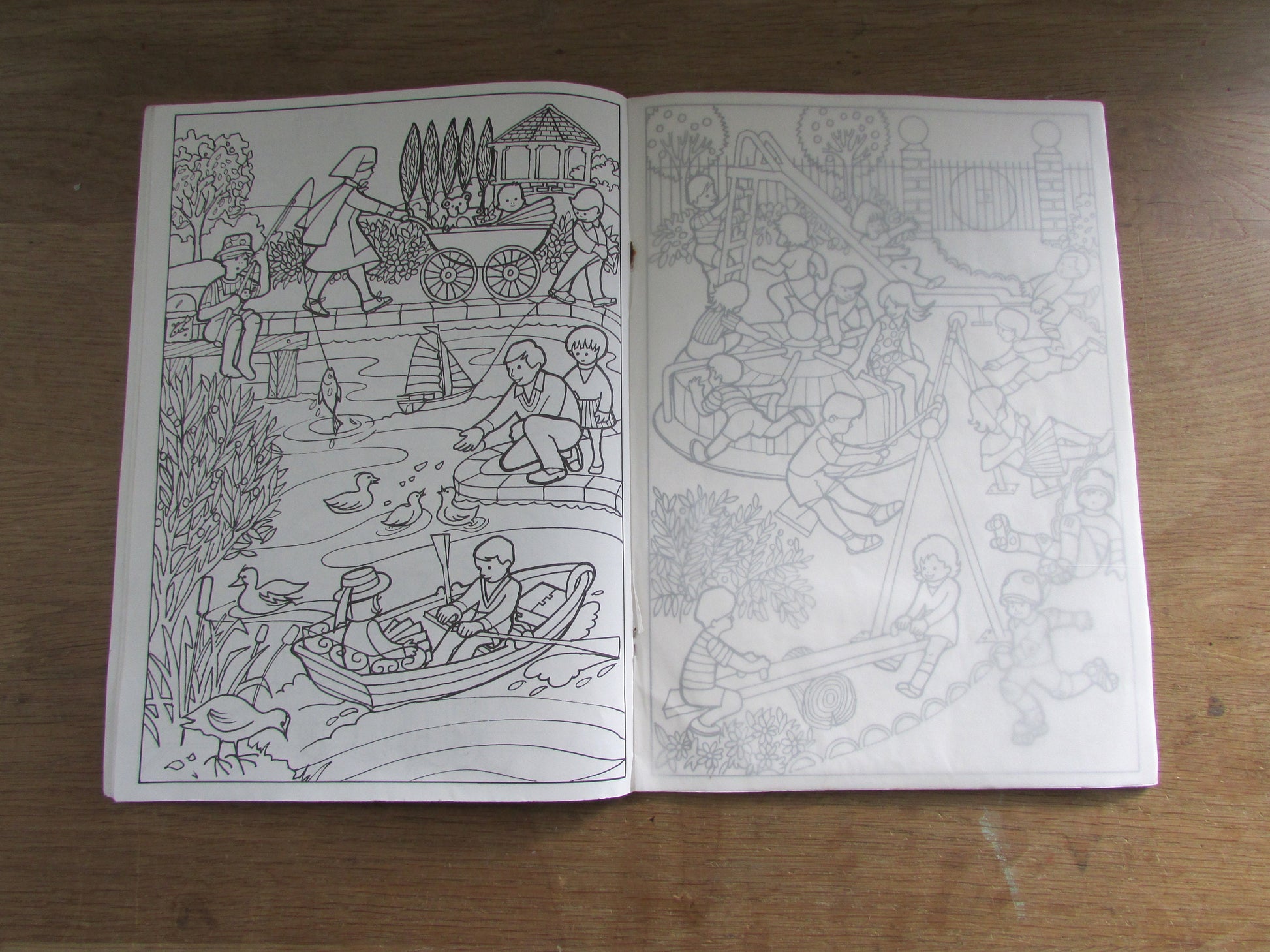 Vintage Galt Toys Tracing and Colouring Book (Softback)