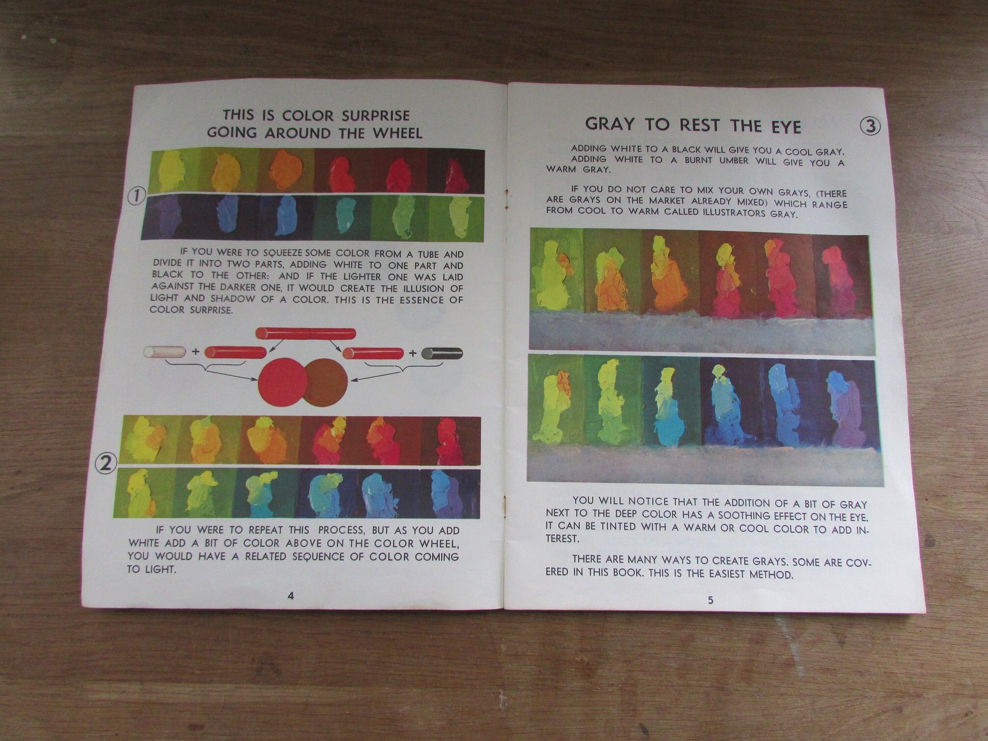 Walter T. Foster Color with Palette Knife & Brush, by Merlin Enabit the Color Wizard (Softback, 1960s)