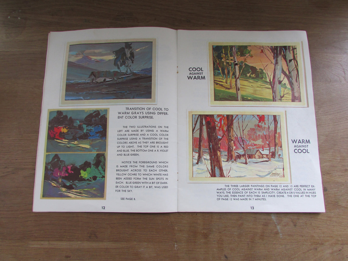 Walter T. Foster Color with Palette Knife & Brush, by Merlin Enabit the Color Wizard (Softback, 1960s)