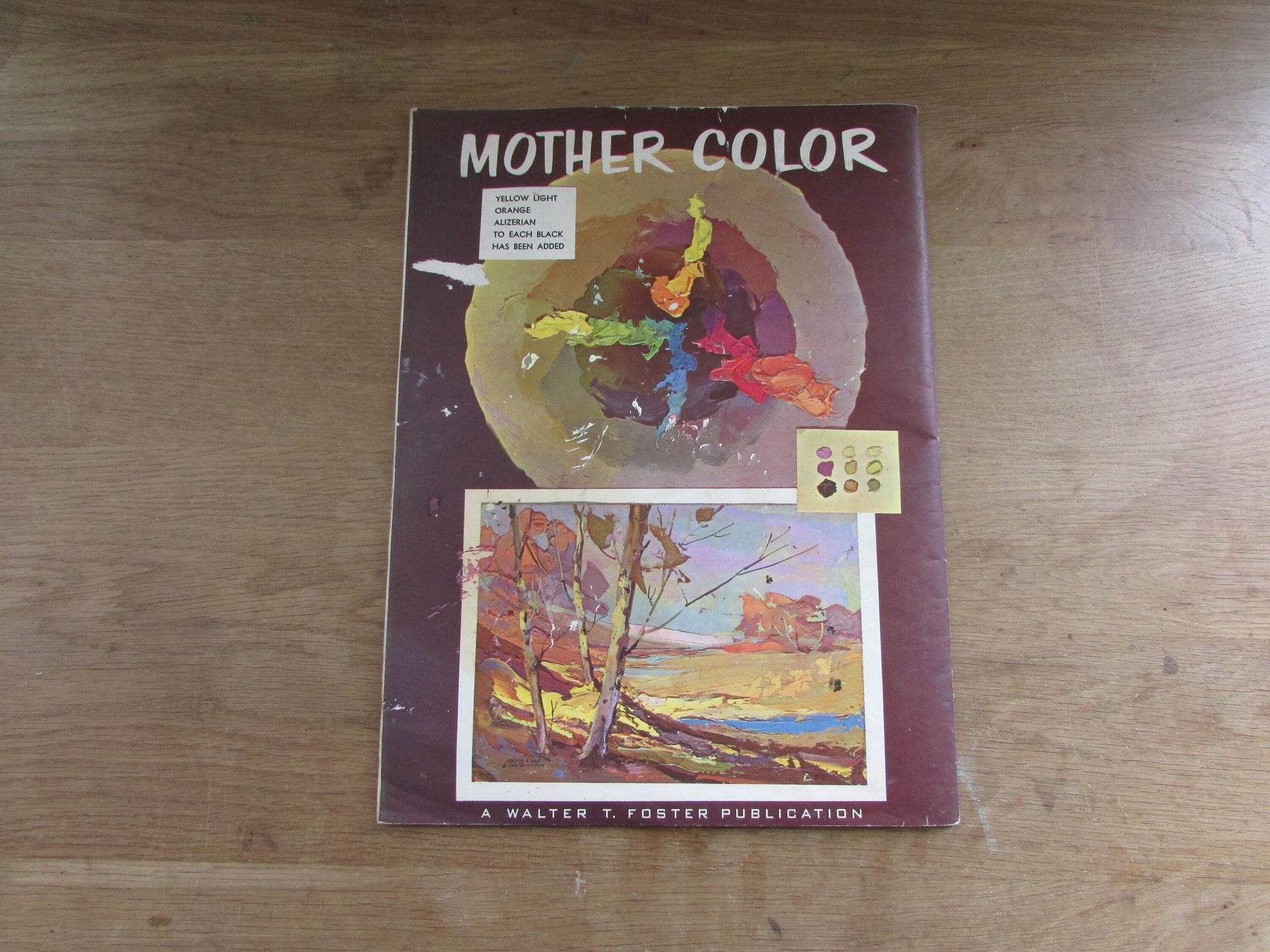 Walter T. Foster Color with Palette Knife & Brush, by Merlin Enabit the Color Wizard (Softback, 1960s)