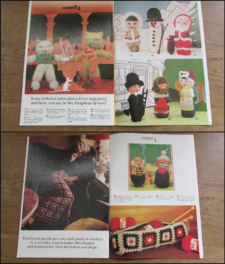 1980s 3 Suisses Bits & Pieces No.169 craft pattern magazine