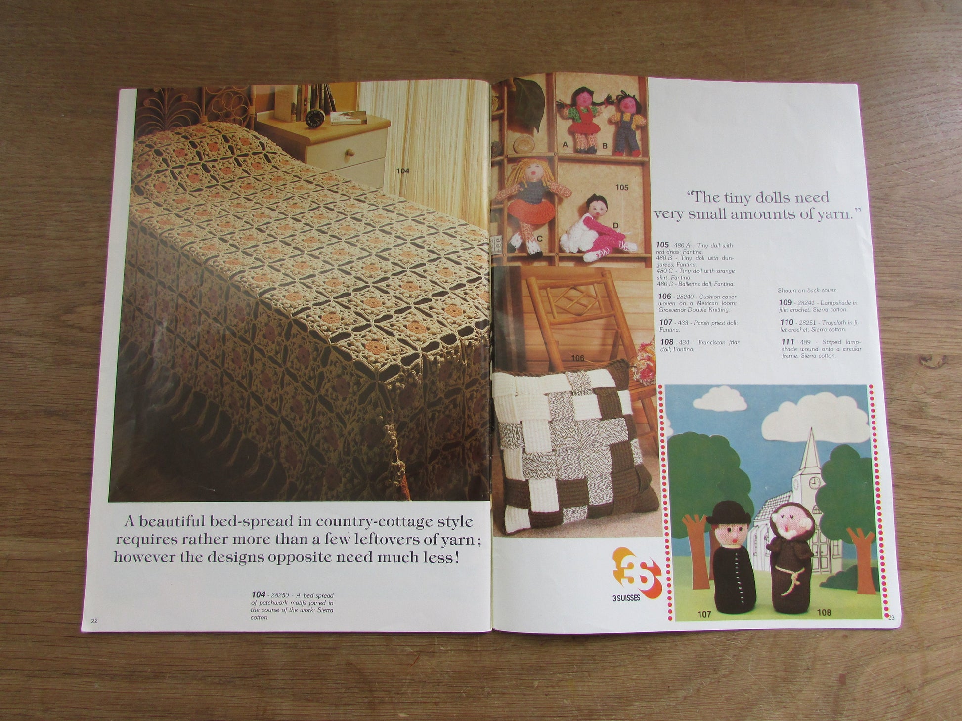 1980s 3 Suisses Bits & Pieces No.169 craft pattern magazine