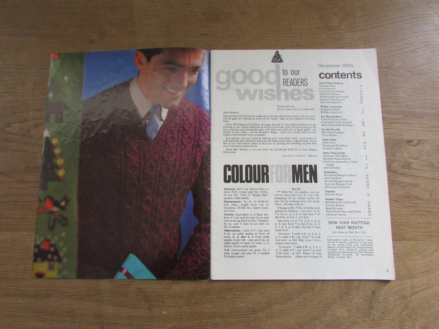 December 1965 Stitchcraft pattern booklet