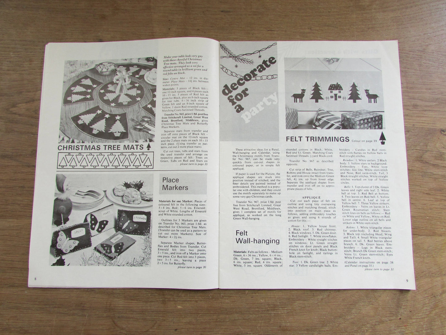 December 1965 Stitchcraft pattern booklet