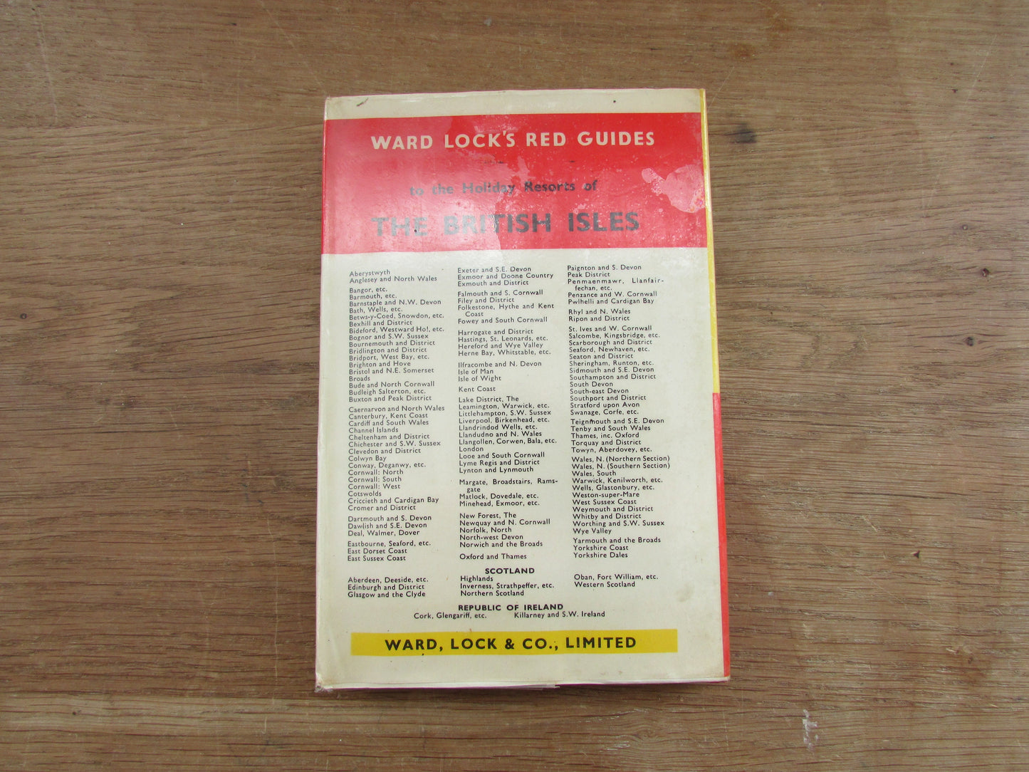 Ward Lock's Red Guide to The Yorkshire Dales, by Reginald J. W. Hammond (Hardback, 1965)