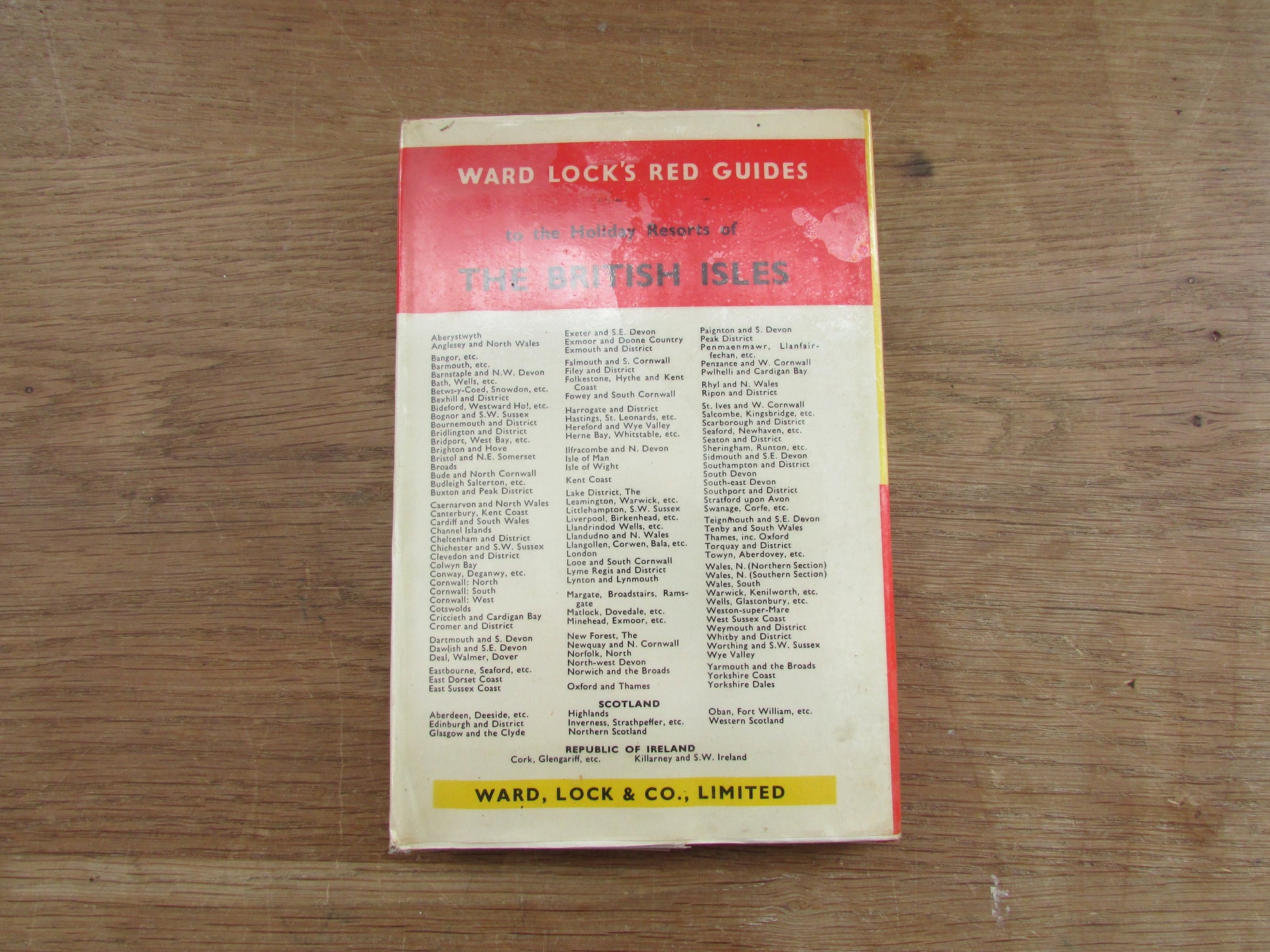 Ward Lock's Red Guide to The Yorkshire Dales, by Reginald J. W. Hammond (Hardback, 1965)