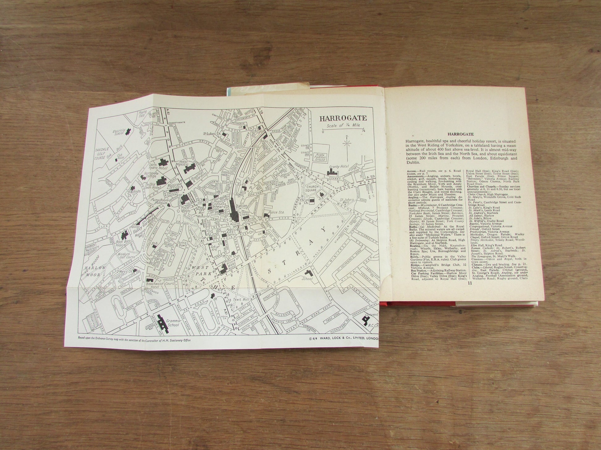 Ward Lock's Red Guide to The Yorkshire Dales, by Reginald J. W. Hammond (Hardback, 1965)