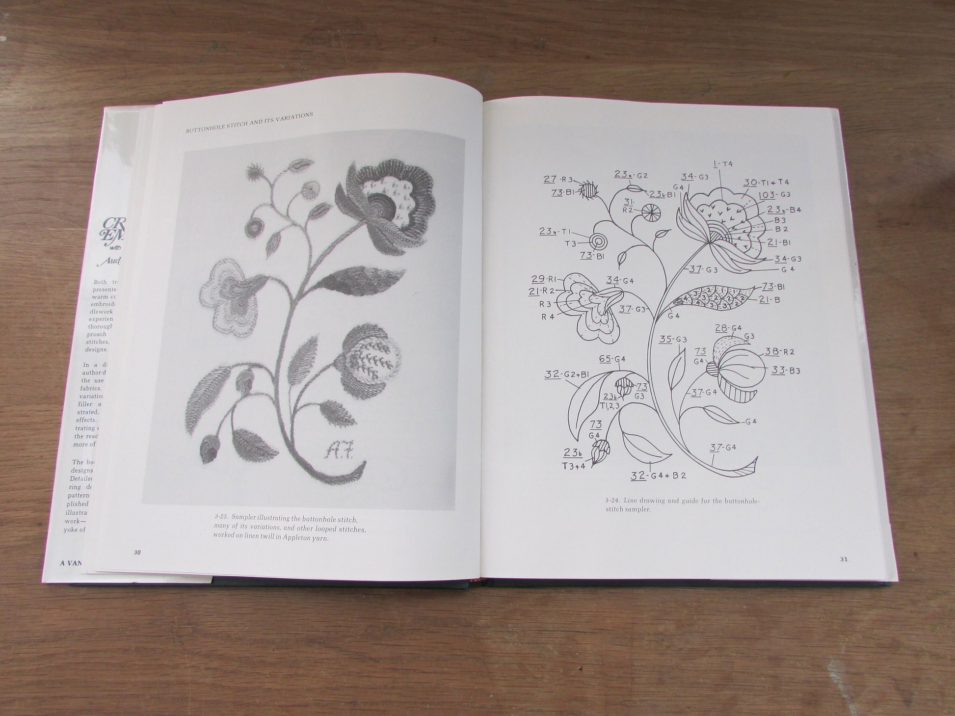 Crewel Embroidery with Texture & Thread Variations, by Audrey A. Francini (Hardback, 1979)