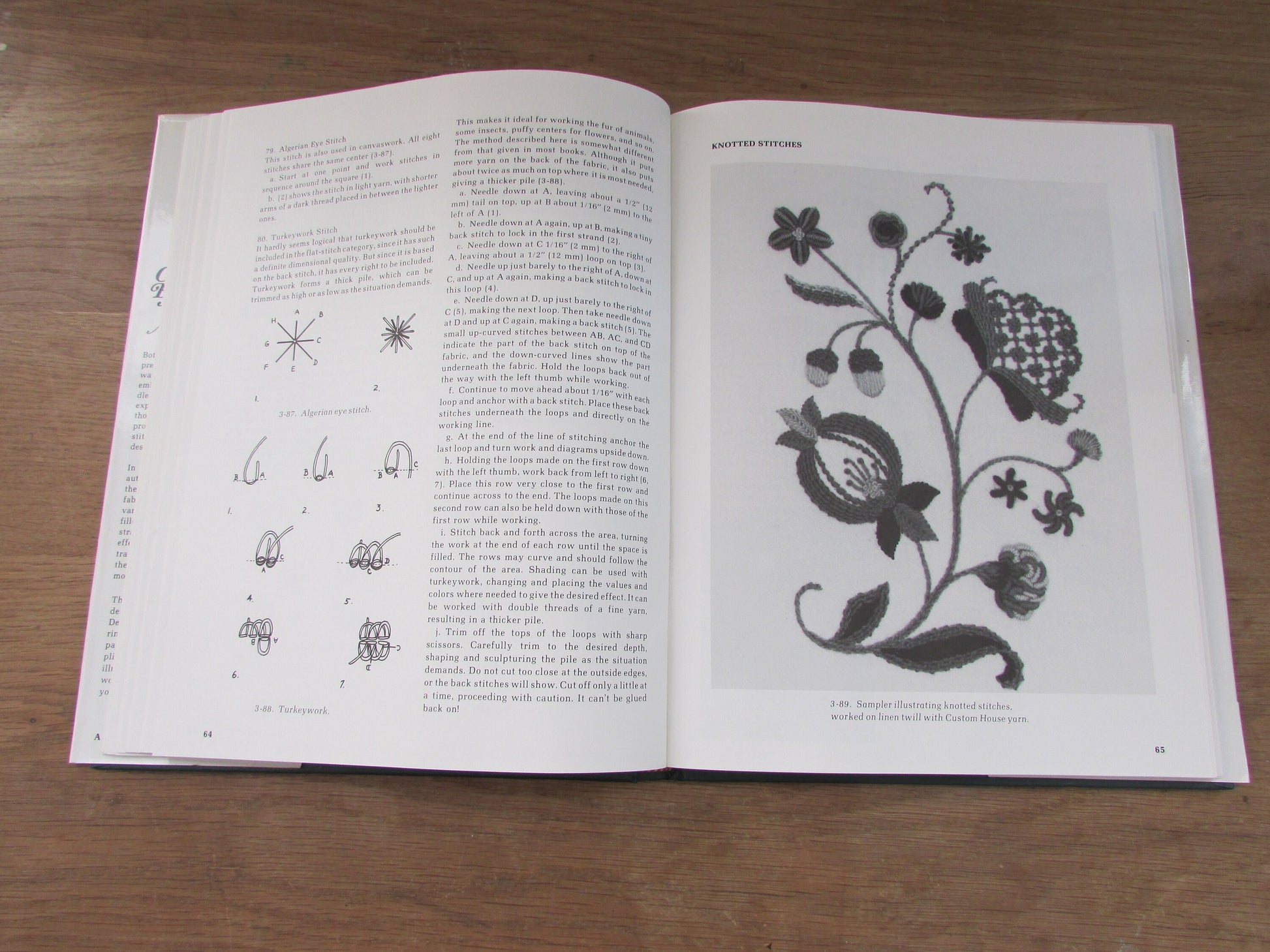Crewel Embroidery with Texture & Thread Variations, by Audrey A. Francini (Hardback, 1979)