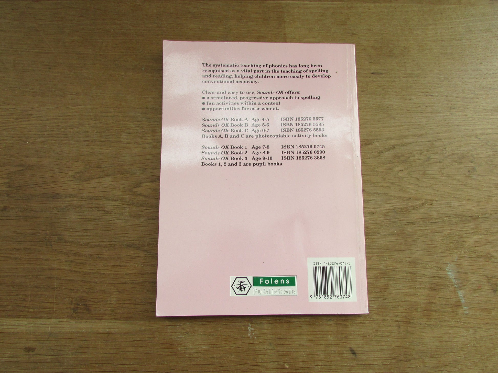 Folens Graded Phonics Book Sounds OK, by Tony Walsh (Softback, 1990)