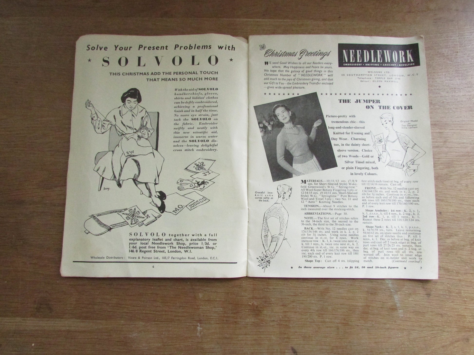 1950s Needlework No.239 embroidery, knitting, & crochet pattern magazine