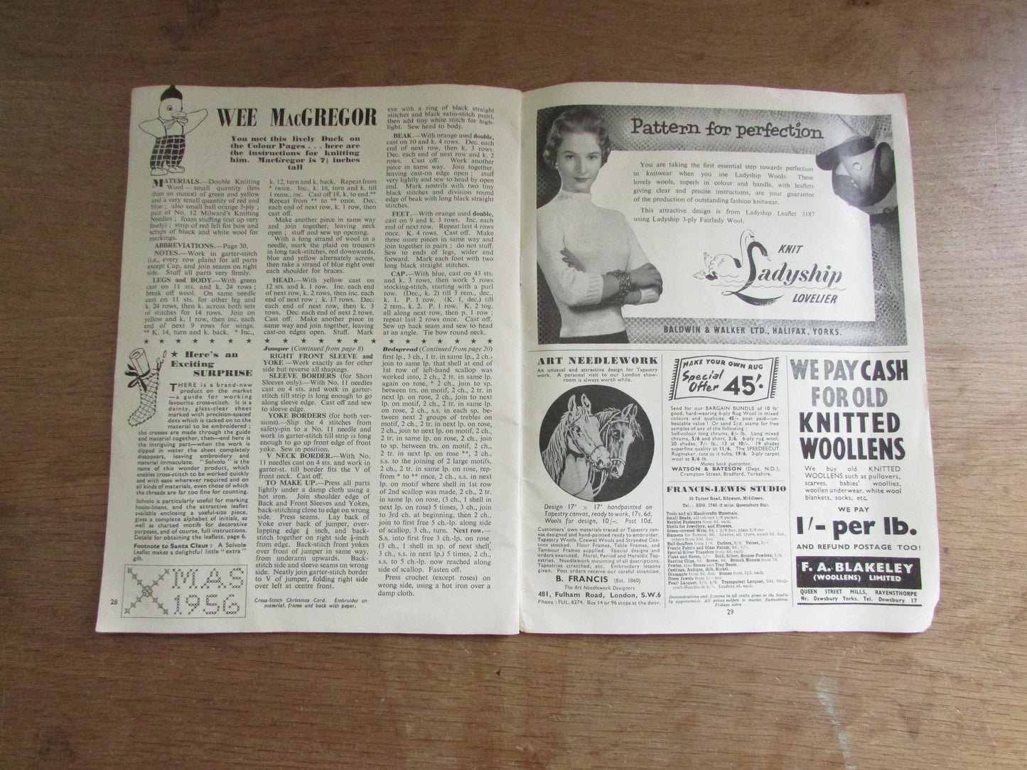 1950s Needlework No.239 embroidery, knitting, & crochet pattern magazine