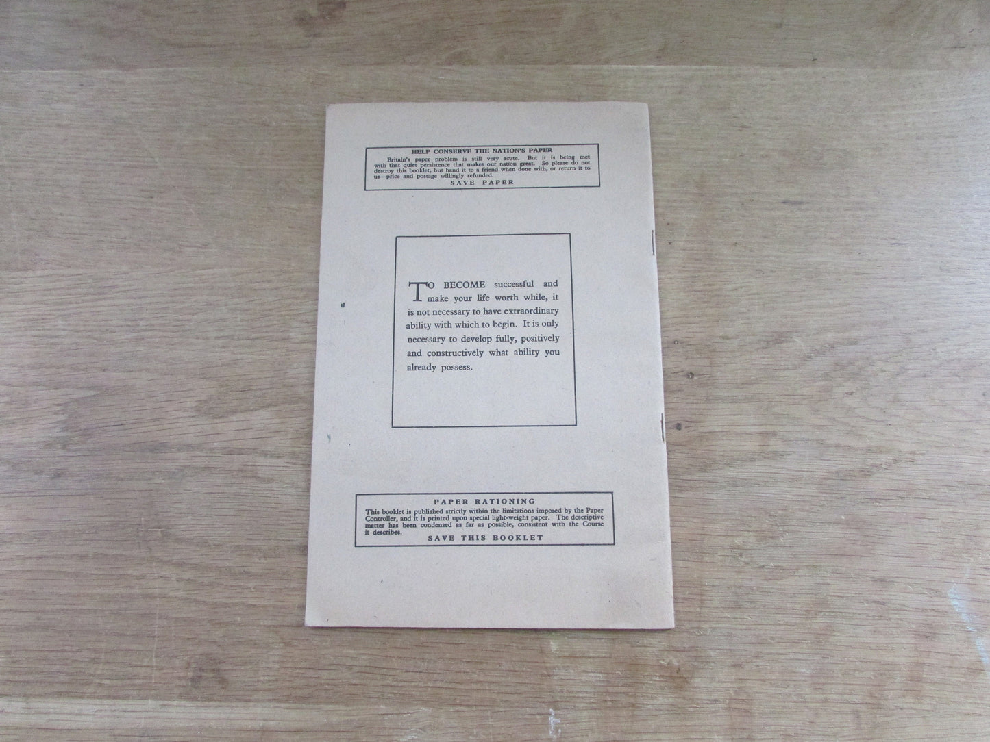 1940s/50s How to Work Wonders with Words booklet, by The Speaker's Club
