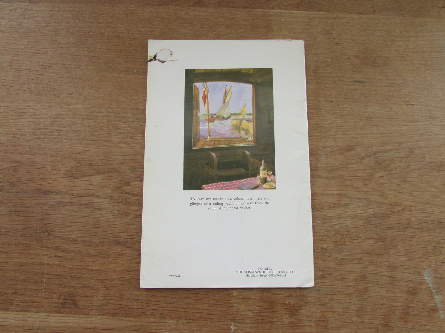 The Charm of The Norfolk Broads; notes & illustrations in colour and line, by C. A Hannaford R.B.A (Softback, 1970s)