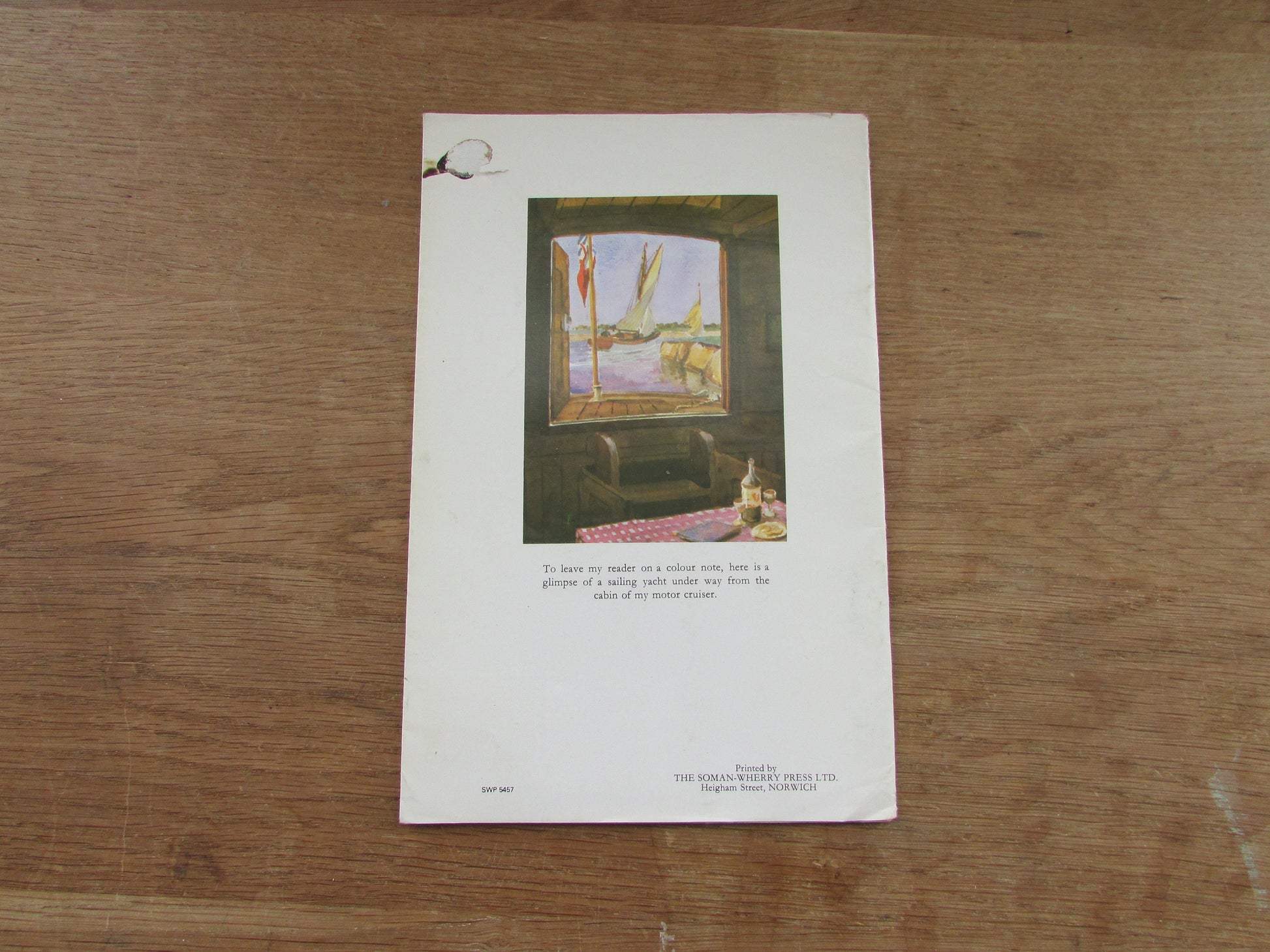 The Charm of The Norfolk Broads; notes & illustrations in colour and line, by C. A Hannaford R.B.A (Softback, 1970s)