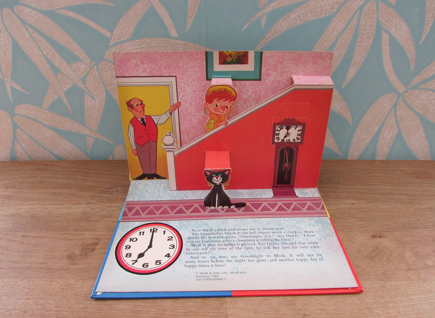 Dean's Tell-The-Time Pop-up Book (Hardback, 1983)