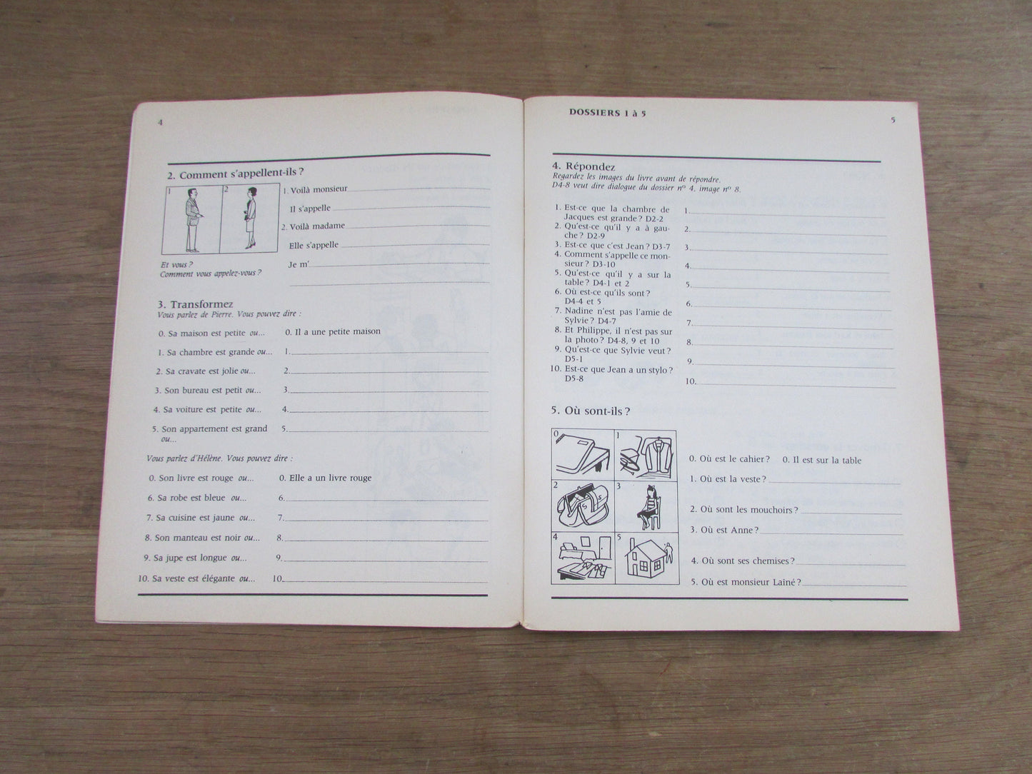 La France en Direct Cahier d'Exercises 1, by Janine, & Guy Capelle (Softback, 1969)