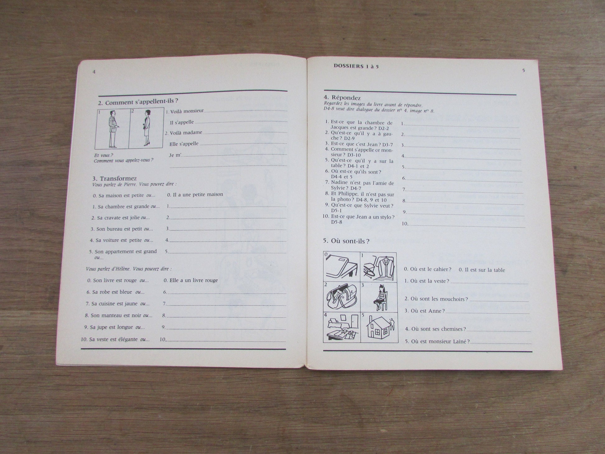 La France en Direct Cahier d'Exercises 1, by Janine, & Guy Capelle (Softback, 1969)