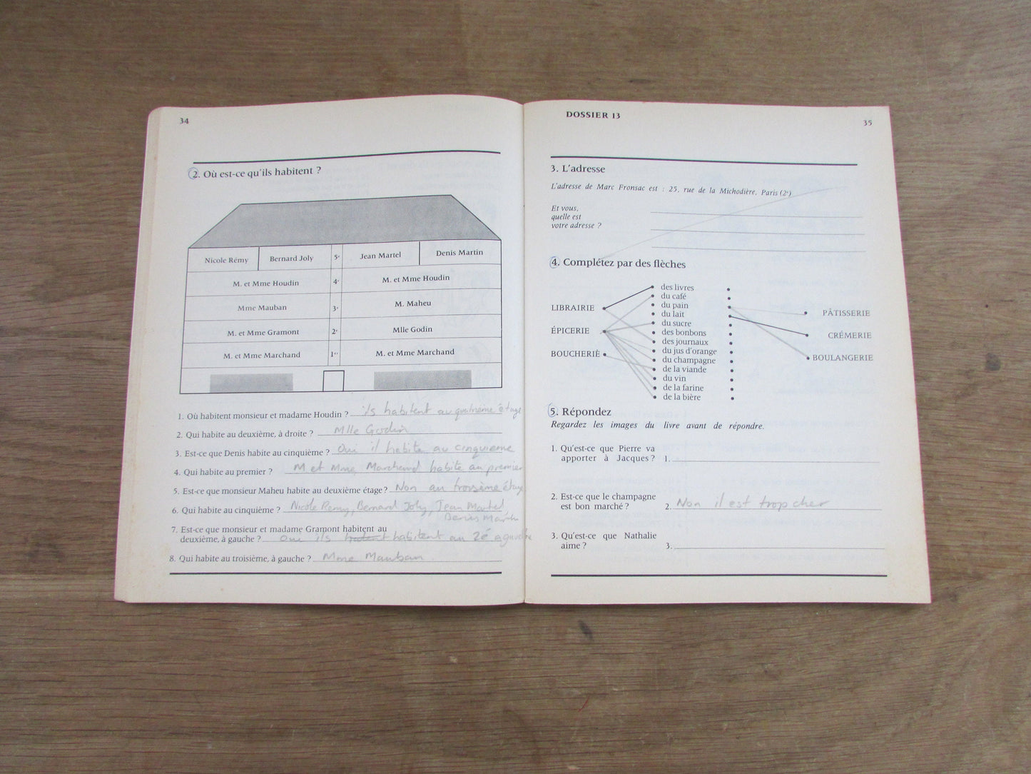 La France en Direct Cahier d'Exercises 1, by Janine, & Guy Capelle (Softback, 1969)
