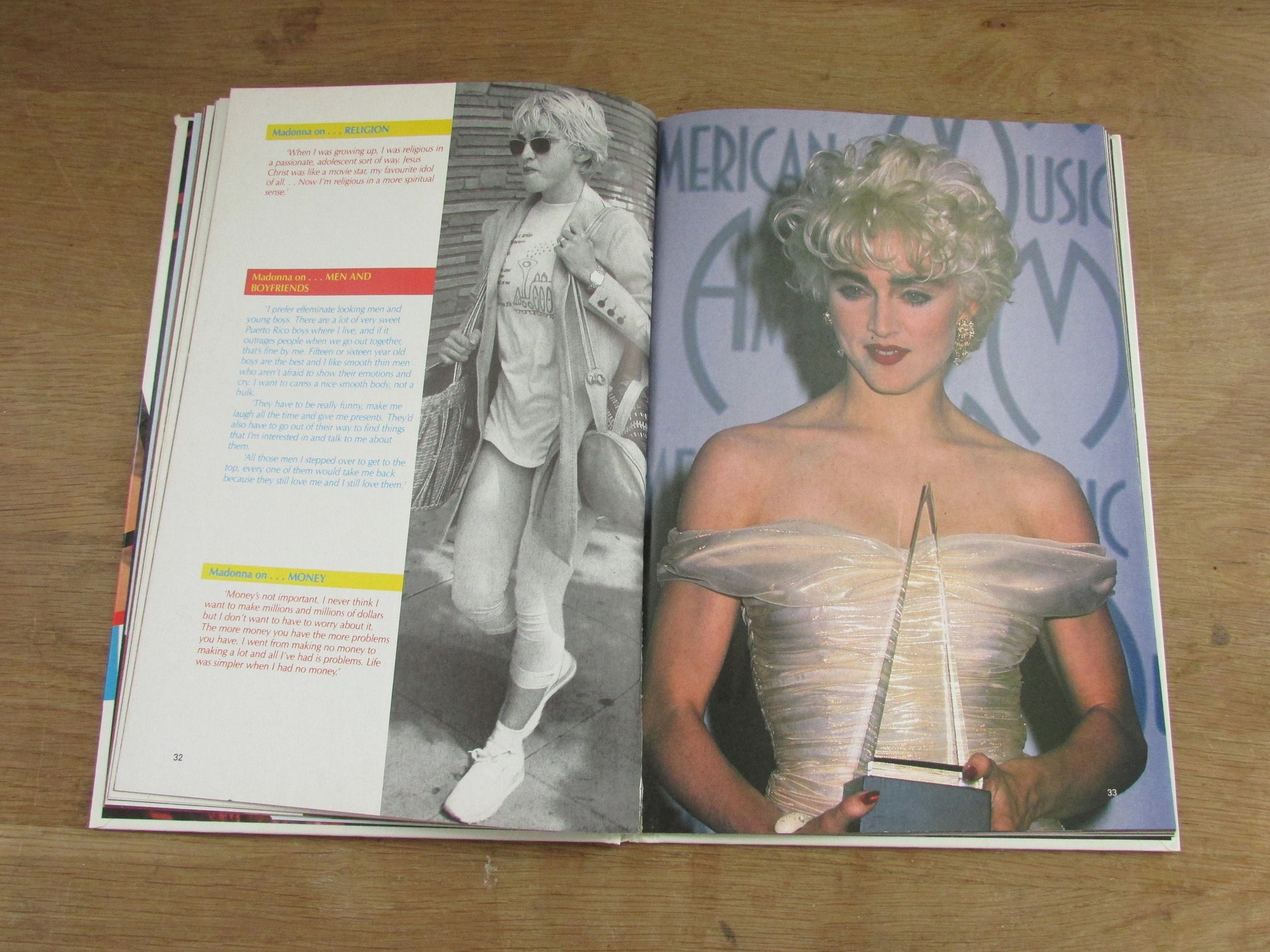 Madonna Special annual, by Jayne Lanigan (Hardback, 1987)