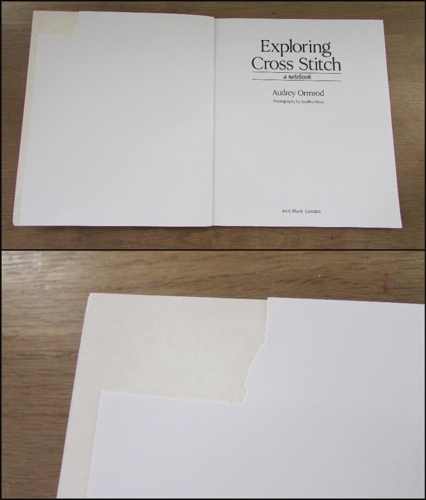 Exploring Cross Stitch: A Notebook, by Audrey Ormrod (Softback, 1988)
