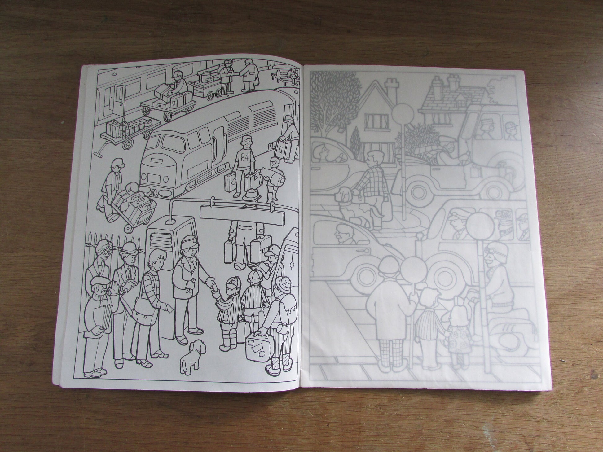 Vintage Galt Toys Tracing and Colouring Book (Softback)