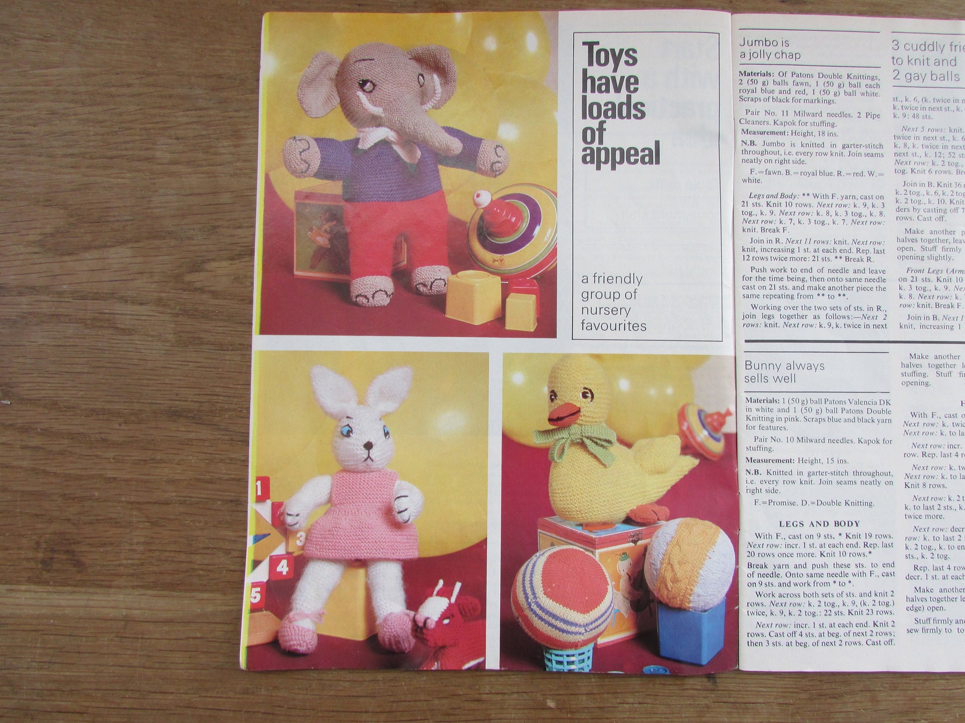 1968 Patons No.156 Third Bazaar Book: over 40 ideas for gifts & novelties