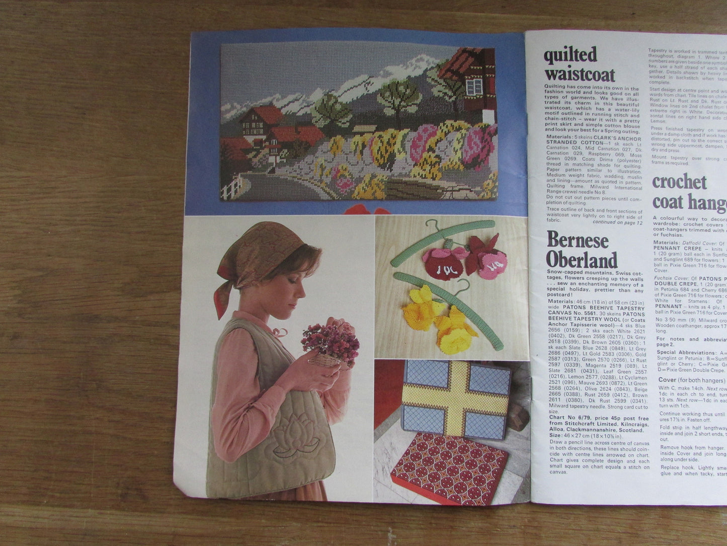 April 1979 Stitchcraft including Needlewoman pattern booklet