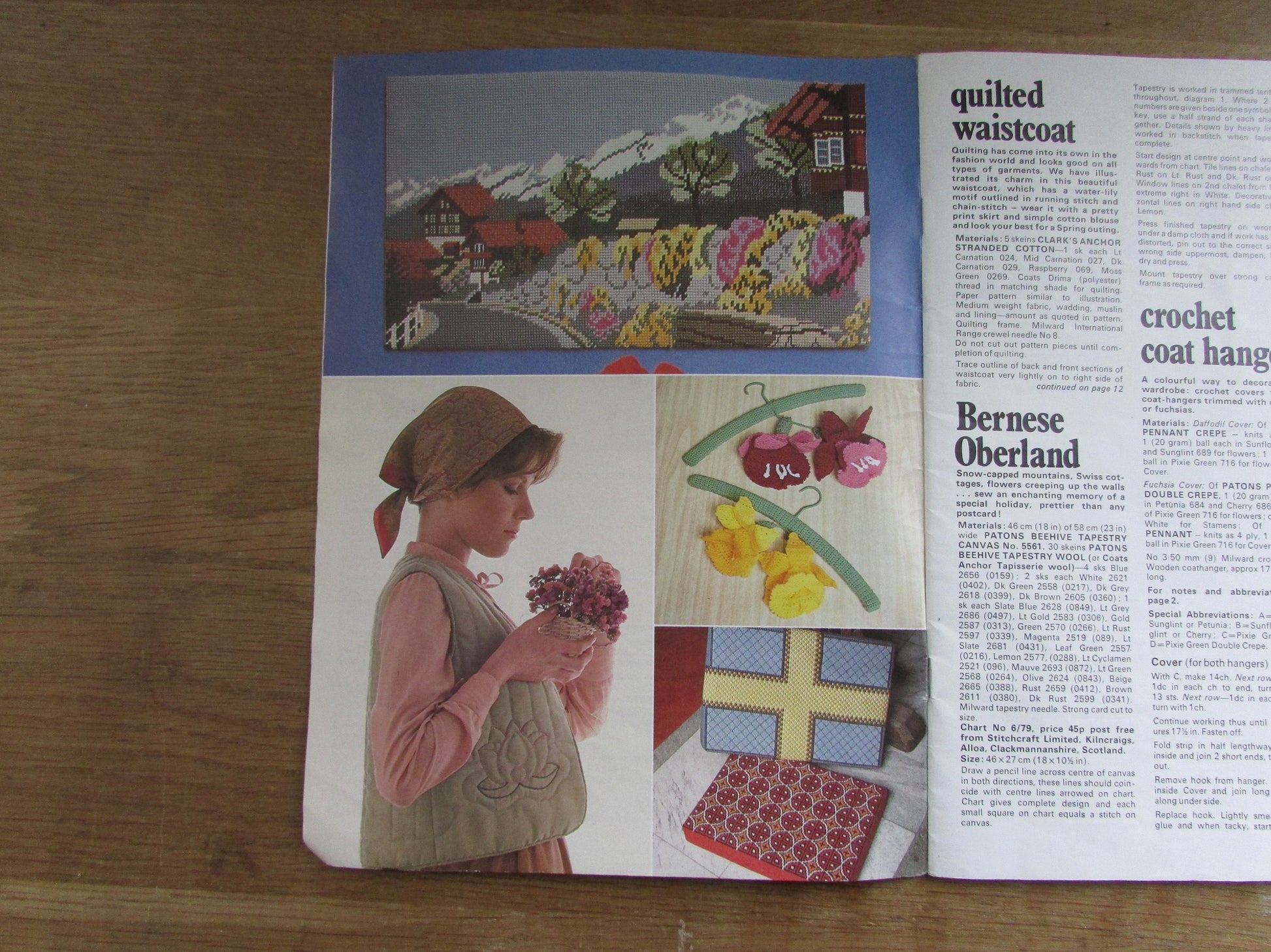 April 1979 Stitchcraft including Needlewoman pattern booklet