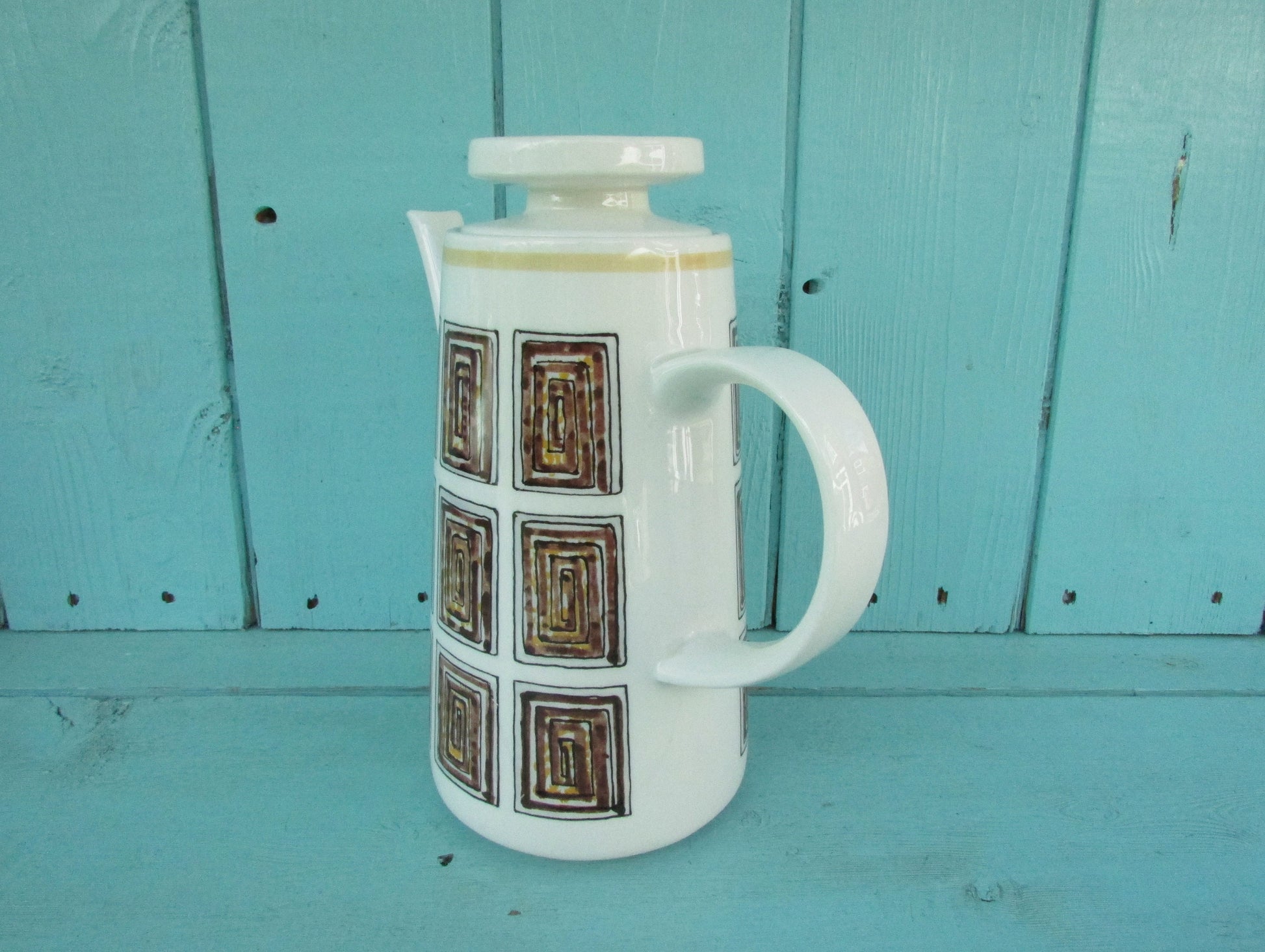 1970s Staffordshire Pottery Ridgway Andorra coffee pot