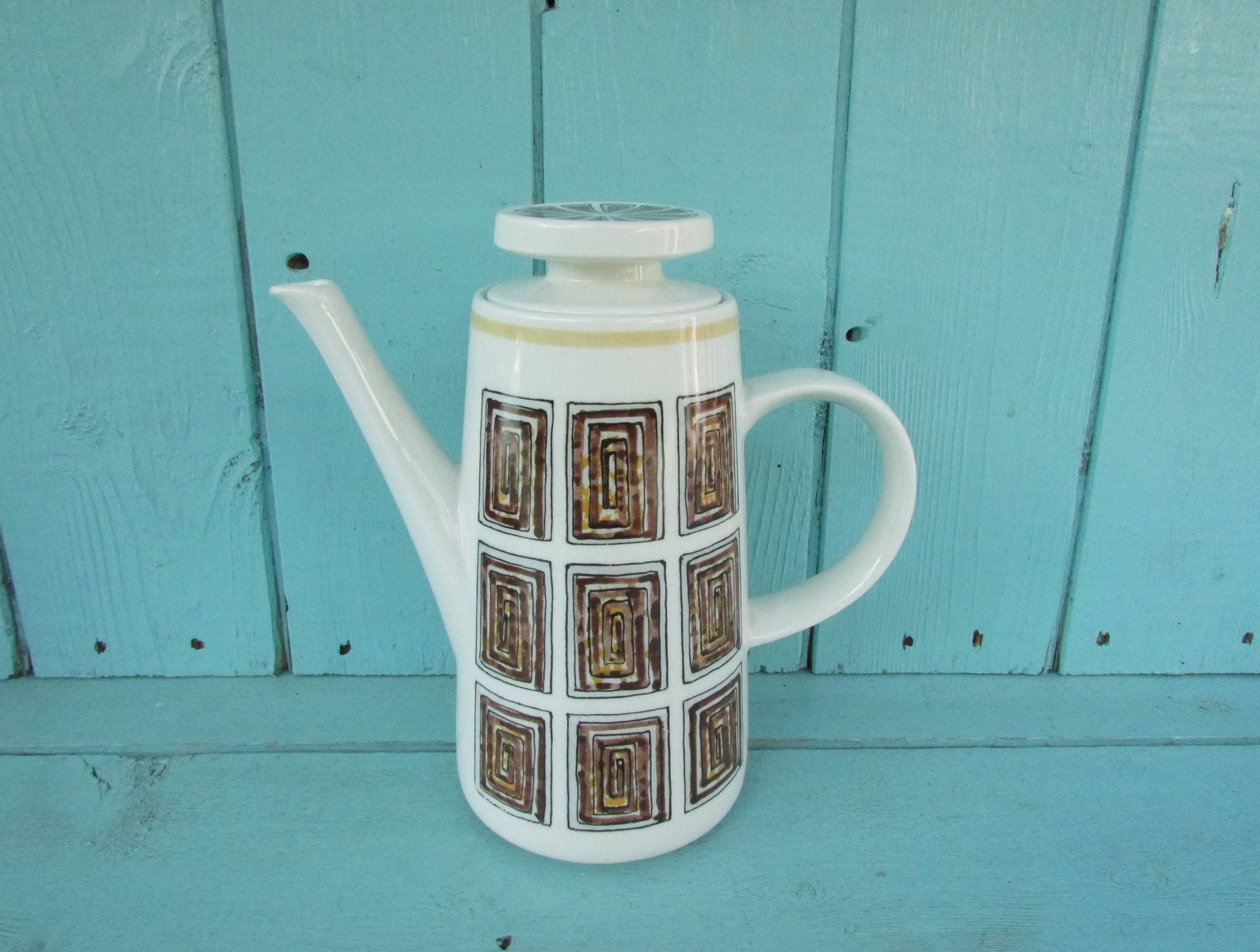 1970s Staffordshire Pottery Ridgway Andorra coffee pot