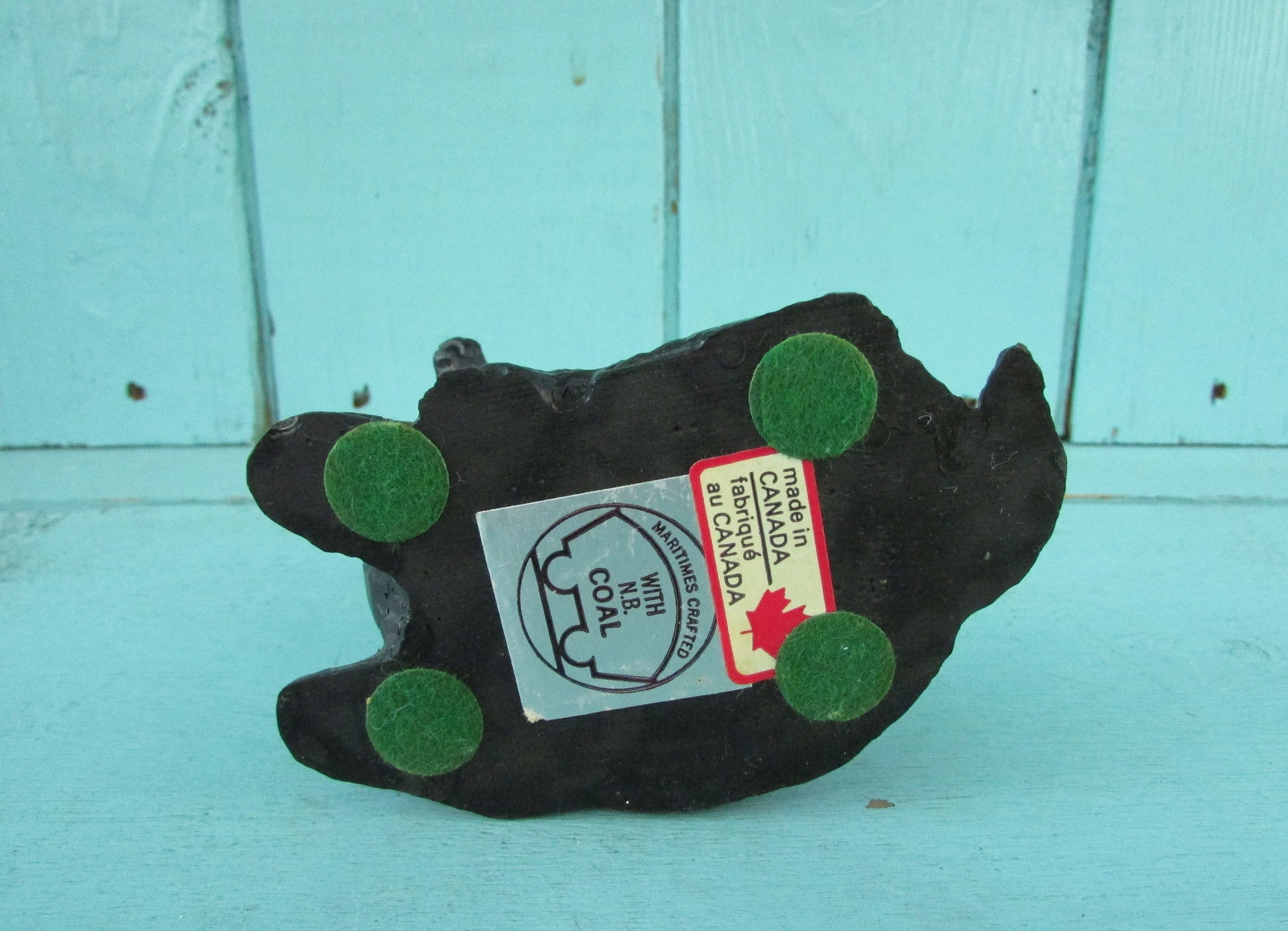 Vintage Maritimes crafted with N.B Coal deer figurine, made in Canada