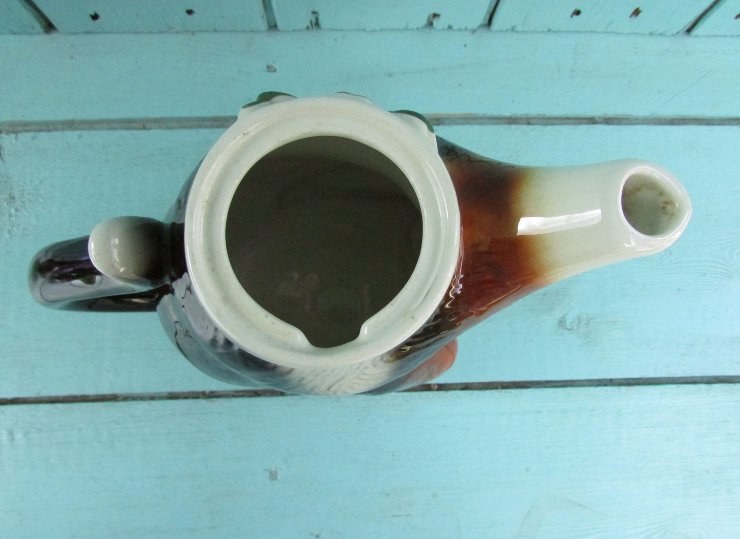 Vintage Tony Wood Studio England 'Pussy Foot' cat teapot