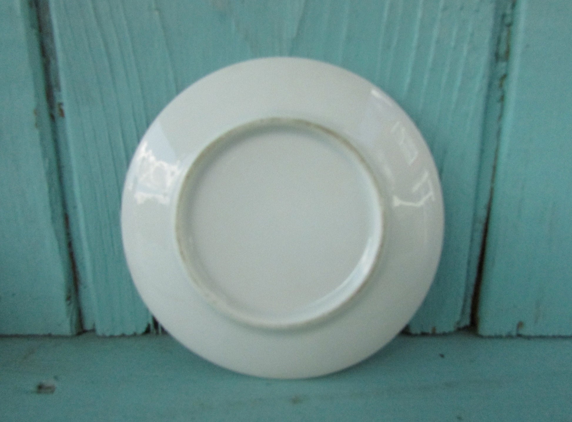 Pair of cute vintage Heidi & Peter miniature art plates with gilt edging