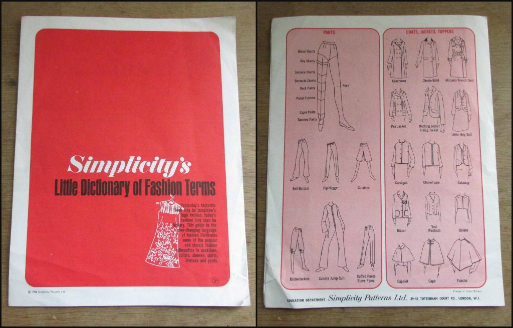 Bundle of 1960s Simplicity sewing ephemera