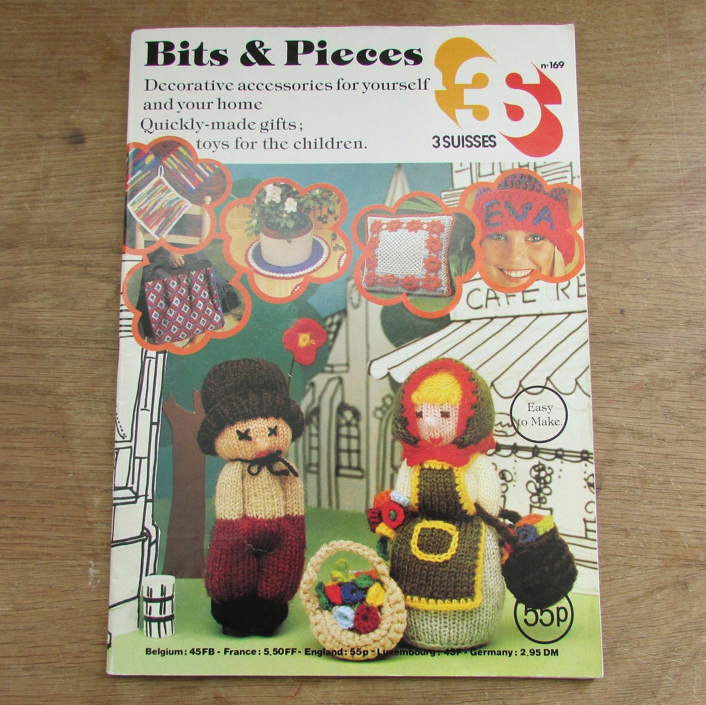 1980s 3 Suisses Bits & Pieces No.169 craft pattern magazine