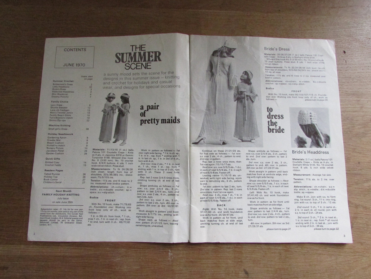 June 1970 Stitchcraft pattern booklet