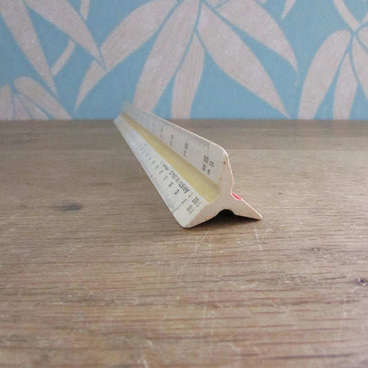 Vintage ARISTO Germany triangular ruler No.1314/2, L32cm
