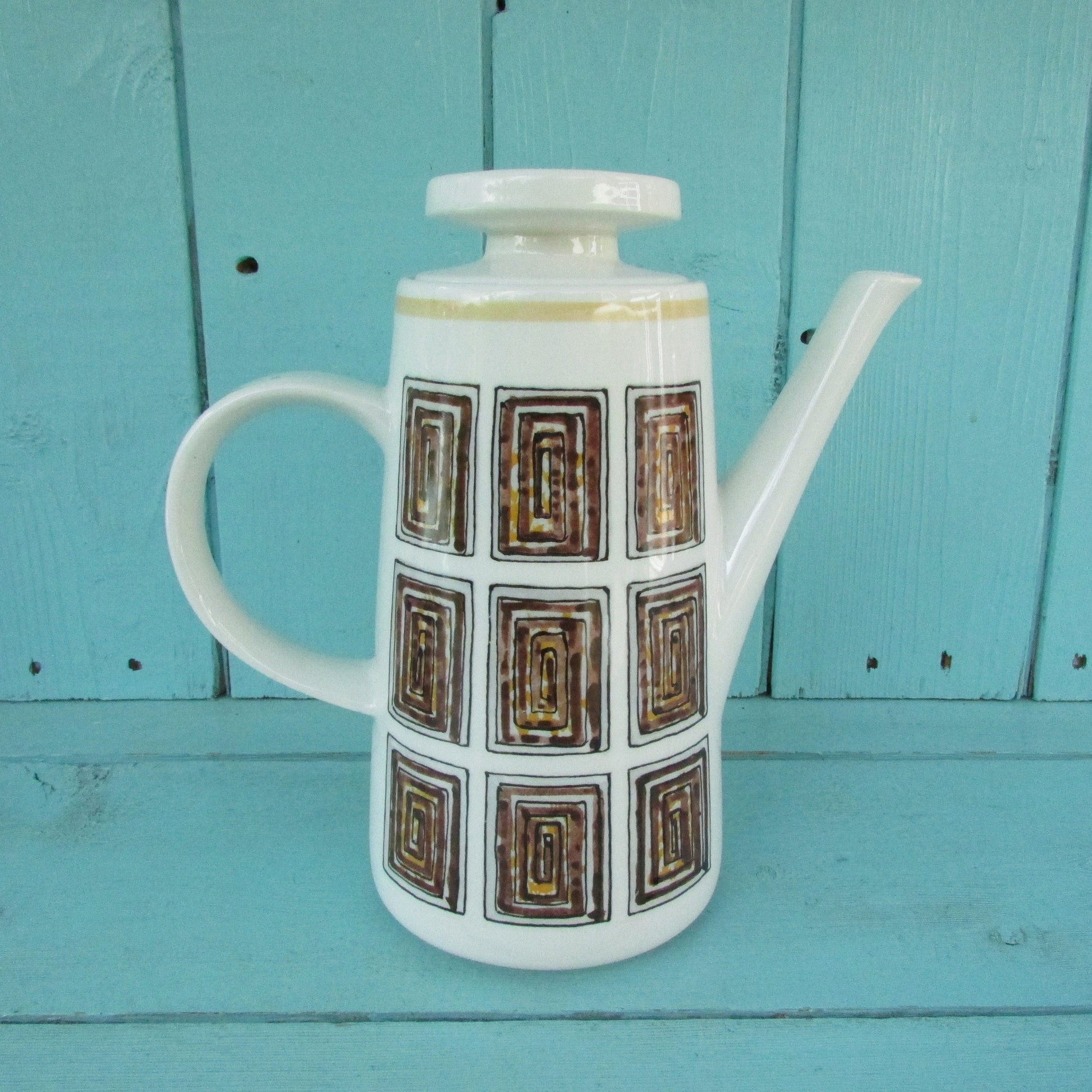 1970s Staffordshire Pottery Ridgway Andorra coffee pot