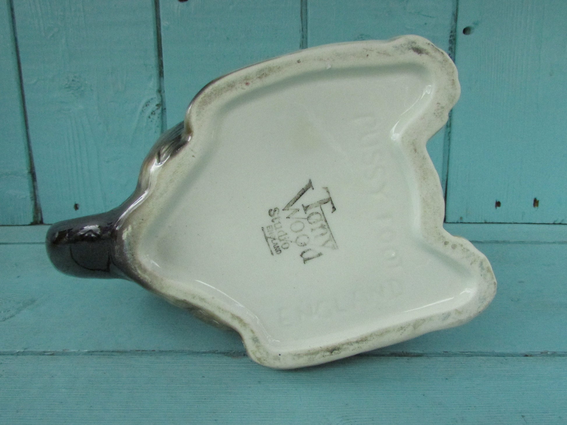 Vintage Tony Wood Studio England 'Pussy Foot' cat teapot