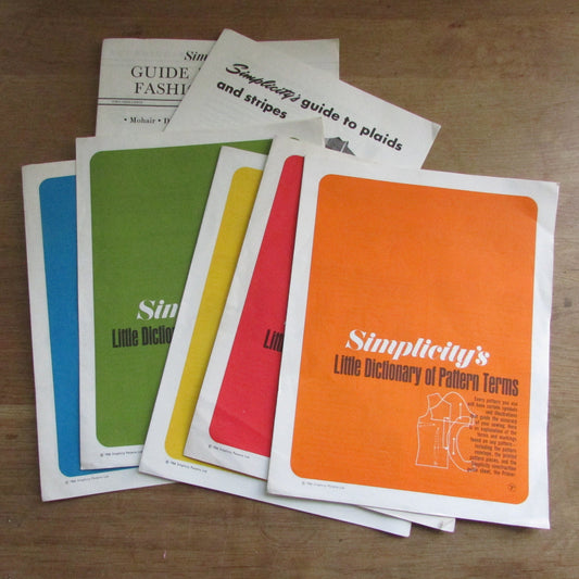 Bundle of 1960s Simplicity sewing ephemera