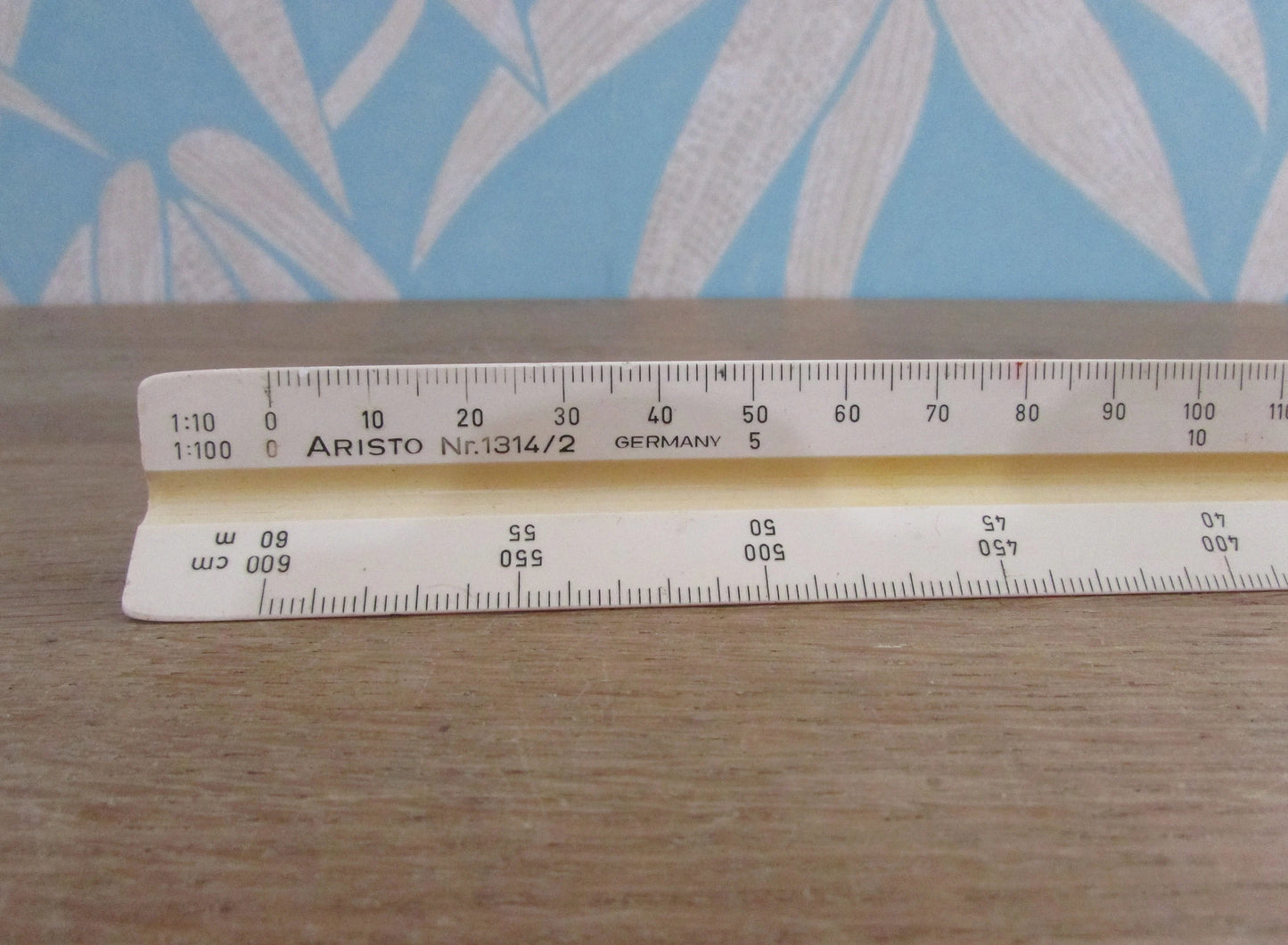 Vintage ARISTO Germany triangular ruler No.1314/2, L32cm