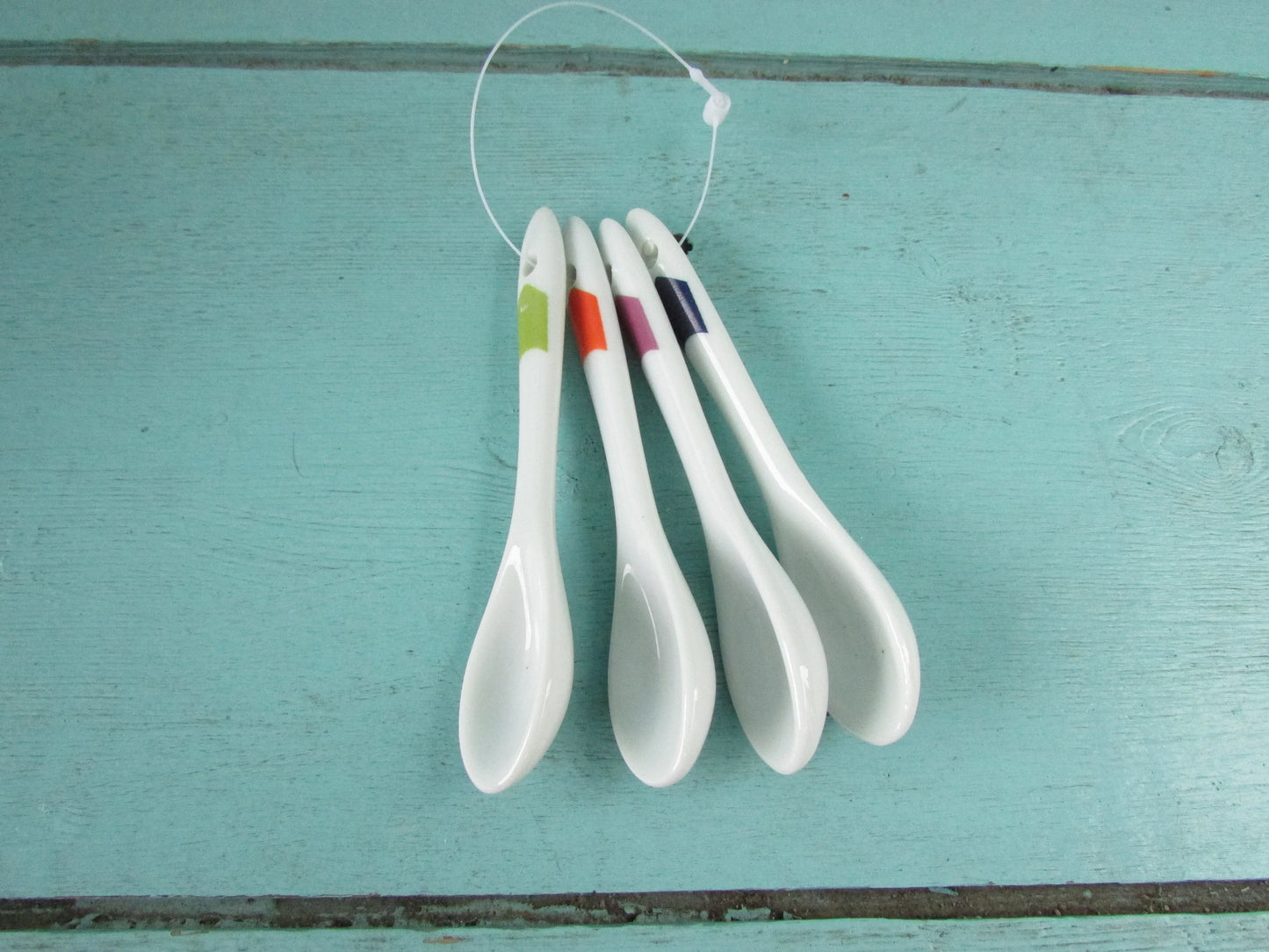 Vintage Motivex salt & pepper set and matching egg cups with coordinating ceramic spoons