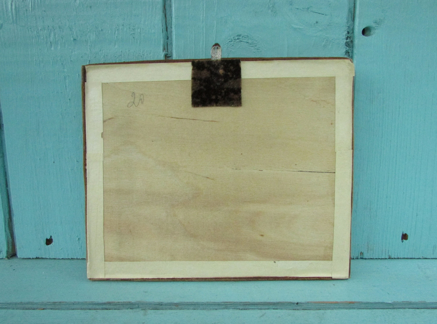 Kitsch vintage hand-crafted metal & fabric bull collage