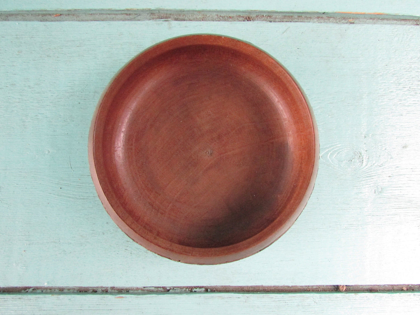 Cute vintage hand-carved treen/wooden trinket dish