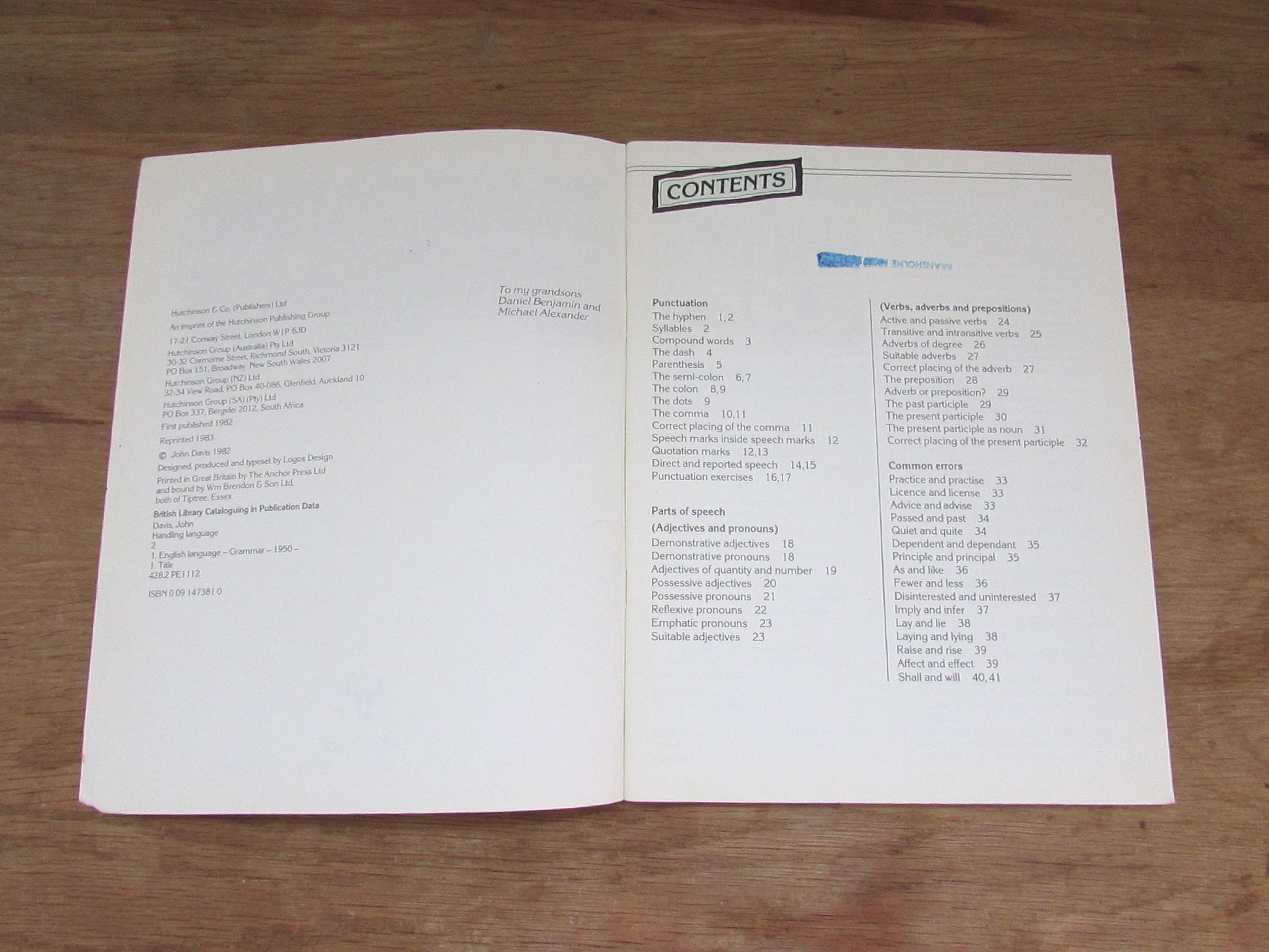 Handling Language, by John Davis (Softback, 1983)