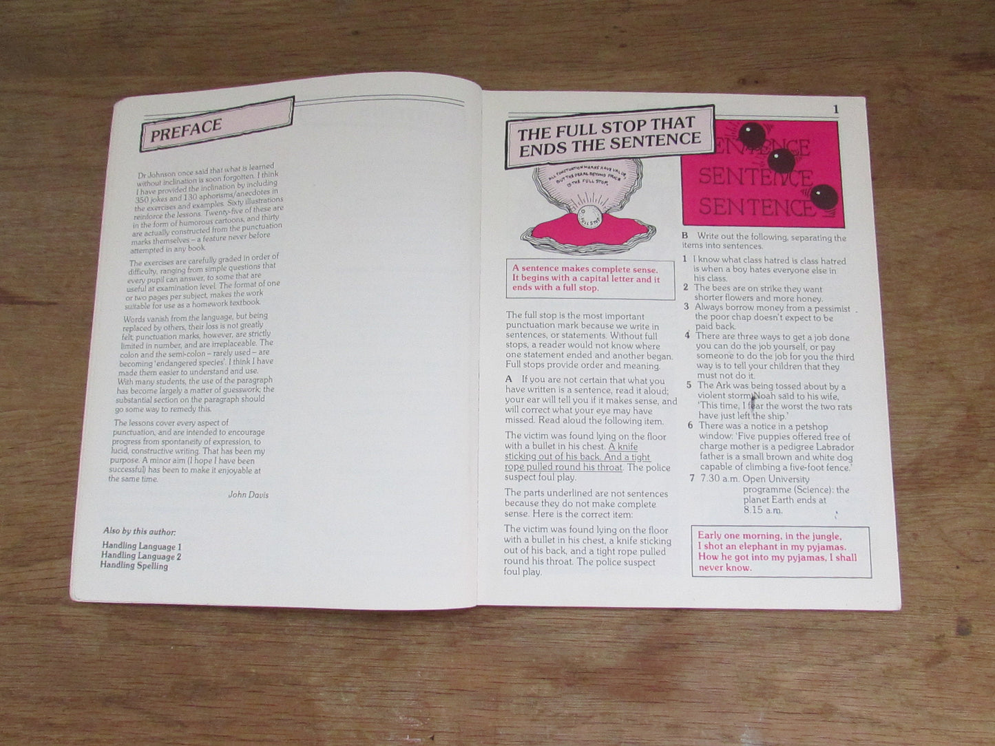 Handling Punctuation, by John Davis (Softback, 1988)
